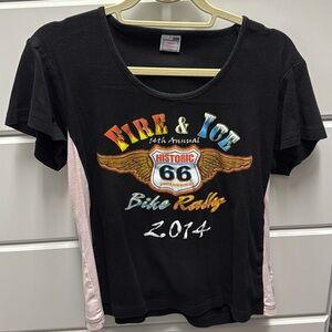 Fire & Ice Bike Rally 2014 tee